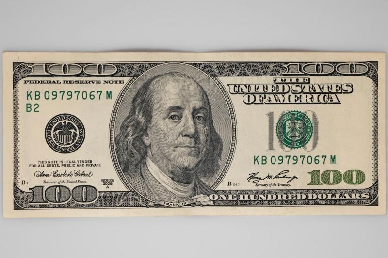 US one hundred dollar bill